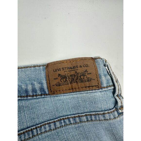 Levis 515 Short Womens Five Pocket Light Washed High-Rise Casual Denim Shorts 8 - Picture 4 of 5